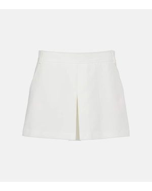 Tom Ford Cotton And Silk-Blend Pique Skort - White