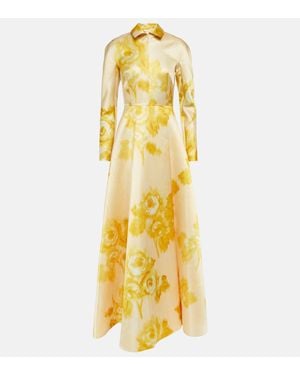 Emilia Wickstead Rue Floral Gown - Metallic