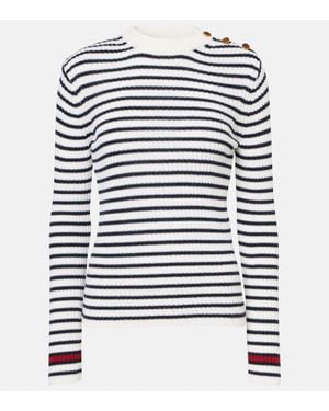 Max Mara Pullover Lari A Righe - Blu