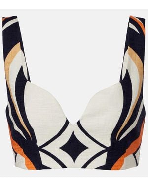 La DoubleJ Bralette Baia Aus Baumwolle - Blau