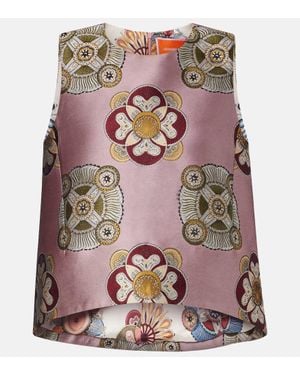 La DoubleJ Top La Scala Aus Jacquard - Pink
