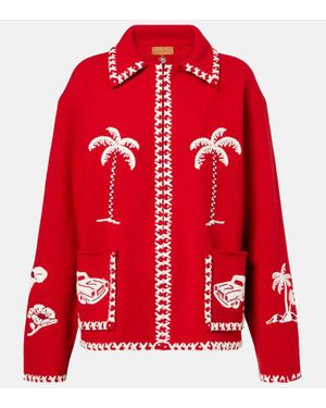 Alanui Jacke Remember Me Aus Schurwolle - Rot