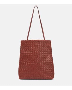 The Row Schultertasche Lilou Aus Leder - Rot