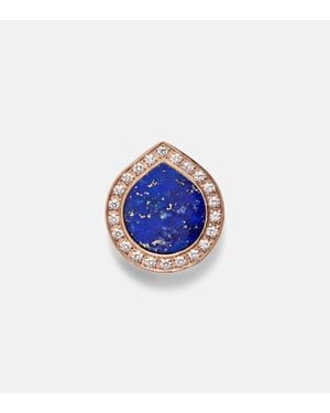 Repossi Einzelner Ohrring Antifer Aus 18Kt Rosegold Mit Diamanten Und Lapislazuli - Blau