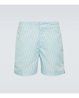 Frescobol Carioca Copa Camda Classic Printed Swim Trunks - Blue