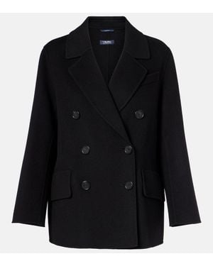 Max Mara Cabanjacke Luke Aus Schurwolle - Schwarz