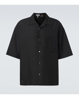 Loewe Paula's Ibiza Anagram Toile Shirt - Black