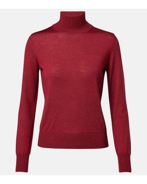 Carolina Herrera Pull En Laine Vierge Et Soie - Rouge