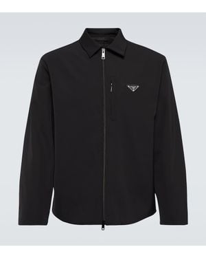 Prada Hemd Aus Re-Nylon - Schwarz