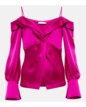 Jonathan Simkhai Satin Blouse - Pink