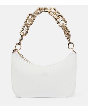 Christian Louboutin Bolso Loubila Chain Mini De Piel - Blanco