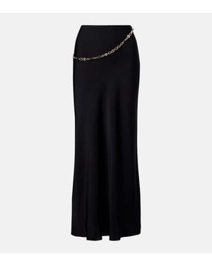 Rabanne Chain-Detail Maxi Skirt - Black