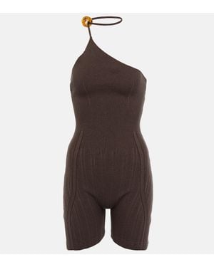 Jacquemus Jumpsuit Perola - Marrone