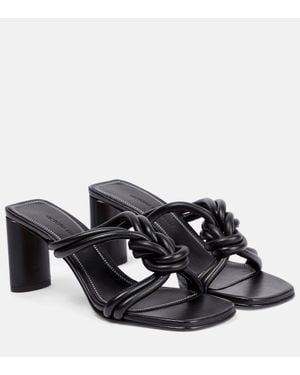 Victoria Beckham Valerie Leather Sandals - Black