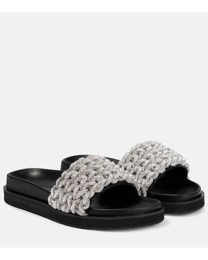 Jonathan Simkhai Haven Crystal-Embellished Sandals - Black