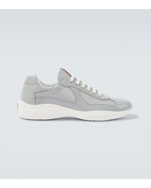Prada American's Cup Patent Leather Trainers - White
