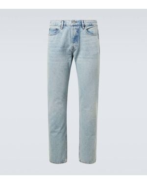 FRAME Mid-Rise Straight Jeans The Straight - Blau