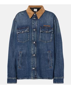 Miu Miu Jeansjacke - Blau