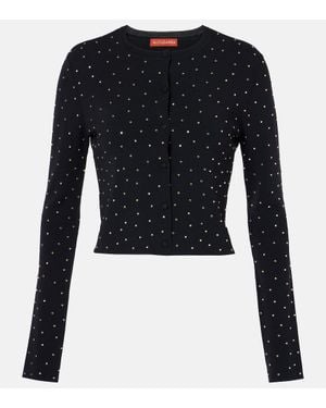 Altuzarra Verzierter Cropped-Cardigan Ferris - Blau