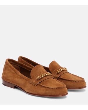Veronica Beard Loafers Penny Aus Veloursleder - Braun