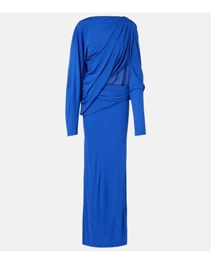 Christopher Esber Robe Encased Nature Aus Jersey - Blau