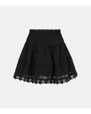 Poupette Falda Envolvente Galia De Algodon - Negro