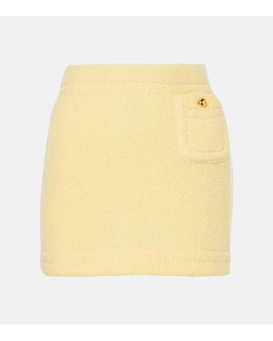 Prada Cashmere Miniskirt - Yellow