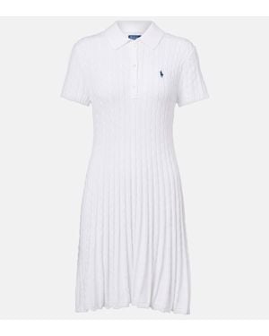 Polo Ralph Lauren Cable-Knit Mini Dress - White