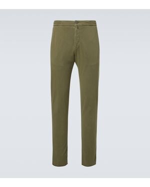 Kiton Mid-Rise Chinos - Green