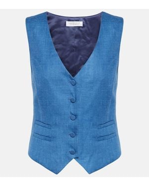 Gabriela Hearst Chaleco Coleridge En Mezcla De Lana - Azul
