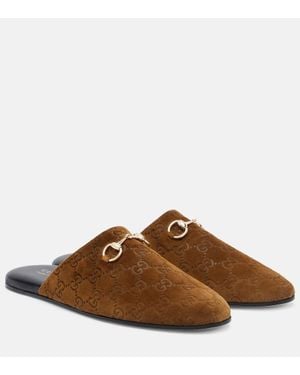Gucci Slides Annette - Marrone