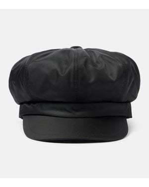Prada Re-Nylon Newsboy Baseballkappe - Schwarz