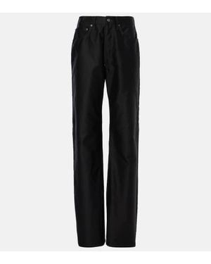 Maison Margiela High-Rise Wide-Leg Jeans - Schwarz