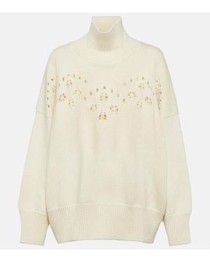 Chloé Wool Turtleneck Jumper - Natural