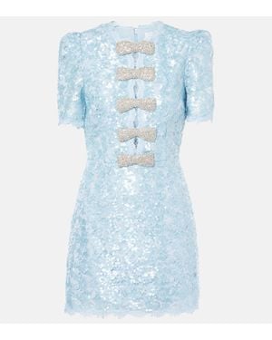 Rebecca Vallance X Nicky Hilton Leyla Sequined Minidress - Blue