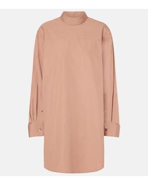 Dries Van Noten High-Neck Cotton Blouse - Natural
