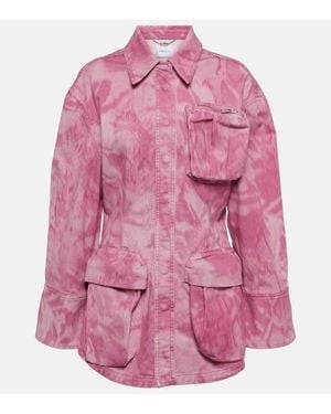 Blumarine Jacke Aus Denim - Pink