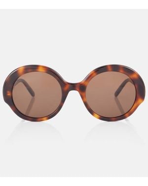Loewe Occhiali Da Sole Oversize Round Slim - Marrone