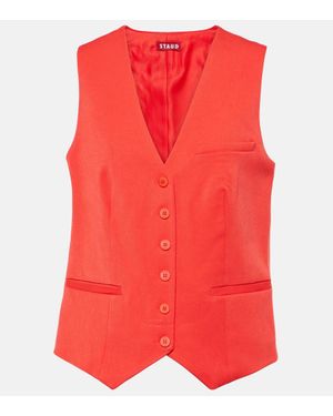 STAUD Gilet Monopetto Brett - Rosso