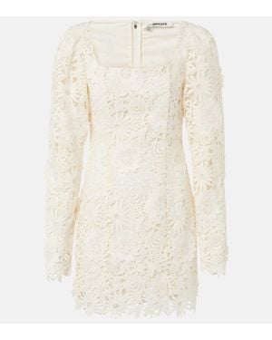 ROTATE BIRGER CHRISTENSEN Bridal Floral-Applique Minidress - White
