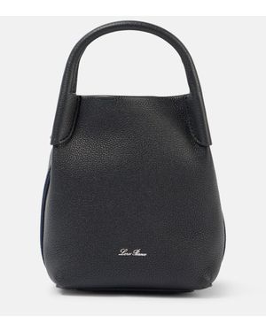 Loro Piana Borsa a spalla Bale Micro in pelle - Nero