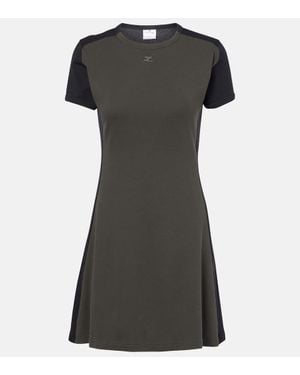 オールインワン・サロペット Courreges Black Cotton T-Shirt Dress COTTON MINI DRESS - courrèges