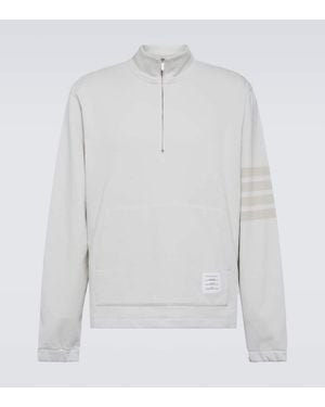 Thom Browne Sweatshirt Aus Baumwolle - Weiß