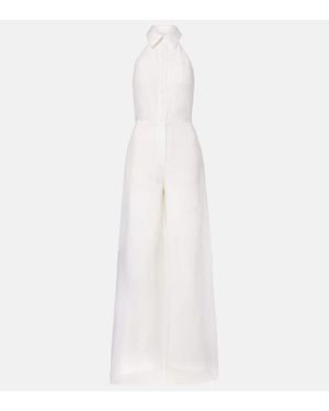 Max Mara Tunca Semi-Sheer Silk Gown - White