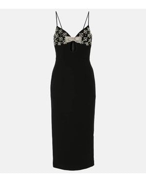 Rebecca Vallance Verziertes Midikleid Rina - Schwarz