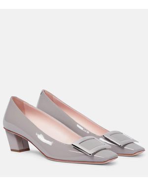 Roger Vivier Salones Belle Vivier 45 de charol - Gris