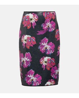 Diane von Furstenberg Miko Malt Blossom Paillistrock - Mehrfarbig