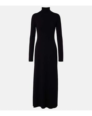 The Row Maxikleid Leoline Aus Schurwolle - Schwarz