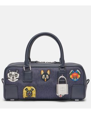 Loewe X Louis Wain Tote Bag Amazona 23 Short - Blau