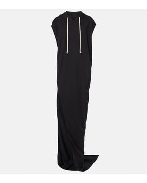 Rick Owens Drkshdw Edfu Cotton Maxi Dress - Black